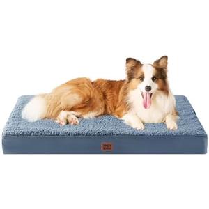 BedSureOrthopedic Dog Beds for Large Dogs with Removable Washable Cover, Spa Blue, 36x27