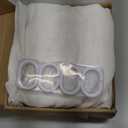 XOGUIBO Farmhouse Bows Shower Curtain Cute Vintage Ruffle Shower Curtains for Bathroom,Cream,72" W x 84" L