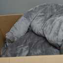 Cottonblue 20lbs Weighted Blanket Queen Size, 60x80 Inches Grey Sherpa Weighted Blanket Throw Sofa Bedding Heavy Blanket for Adults, Soft Cozy Fleece Blanket On Queen Bed