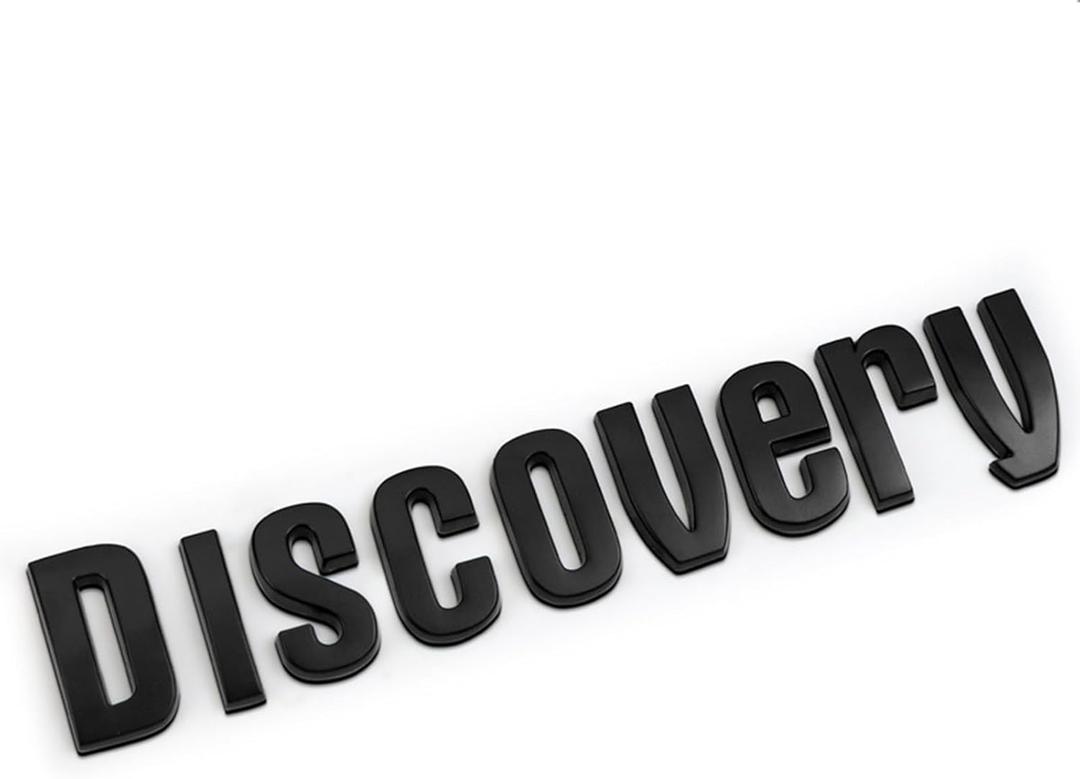 Metal Land Rover car Emblem,Auto Emblem,3D Discovery Decoration Metal car Sticker- Rear car Tail Decoration Sticker (Black)
