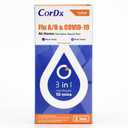 CorDx TyFast at Home Flu A/B & COVID-19 Multiplex Rapid Test Kit, Easy, Accurate, Fast Results in 10 Minutes, 3 in 1 Combo Kit, 2 Tests