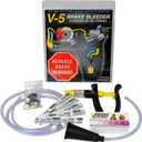 Phoenix Systems 2104-BRK V-5 Reverse Brake and Clutch Bleeder (Includes 5 Pack of Brake Fluid + coolant Test Strips), One Person, Fits All Makes and Models