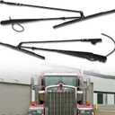 1 Pair Windshield Wiper Arm Fit for Kenworth T600 T660 T800 W900, 1985-2015 - Replace R23102922 R23102923 (Front Left+ Front Right) with Spray Nozzle and Blade with One Year Quality Assurance