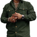 COOFANDY Men's Corduroy Shirt Casual Button Down Shirt Jacket Lightweight Shacket Size S