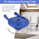 Hibbent Large 3-Inch Toilet Flapper Replacement Compatible with TOTO flapper Model THU140S- Oversized Sealing and Easy to Install- Blue- 2 Pack, 5.51 x 4.17 x 6.63 inches