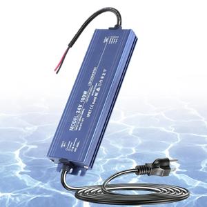 24V 100W LED Power Supply Waterproof IP67, Ultra Slim LED Transformer 100-265V AC to 24V DC 4.2A Converter Quiet Low Volt LED Driver Constant Voltage Driver Adapter for Indoor and Outdoor