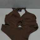 ZAFUL O Ring Halter Bikini Sets for Women High Cut Swimsuits Trendy 2 Piece Bathing Suits, XL