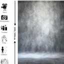 Abstract Professional Photography Backdrop for Portrait Photo Props Booth Background Photoshoot Studio with Polyester Fabric Roller Pocket on Top (8x10ft, Grey, No Stand)