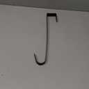 Sattiyrch 12" Wreath Hanger for Front Door,Steel Over The Door Hanger Hook,Wreath Door Hanger (Black,1)