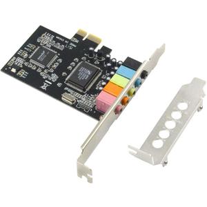 5.1 Internal PCIe Sound Card for PC Windows 8 7 with Low Profile Bracket, 3D Stereo PCI-e Audio Card, CMI8738 Chip 32/64 Bit Sound Card PCI Express Adapter