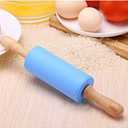 2 x Small Wooden Handle Rolling Pin for Kids - Non-Stick Silicone Rodillo for Reposteria & Masa