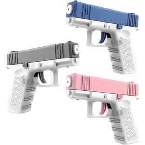 Slide Action Water Pistol, White with Colored Slides, Textured Grip (Multi Color)