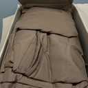 CozyLux King Size Comforter Set Brown, 7 Pieces Bed in a Bag King Comforter Set with Sheets, Luxury Soft Bedding Sets with Down Alternative Comforter, Fitted Sheet, Flat Sheet, Pillowcases & Shams
