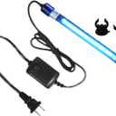 13W Aquarium Algae-Boom Clean Light for Fish Tank Water Clean Green Clear Waterproof Clean Lamp for Pond Fish Tank Sump Swim Pool (13w 13inch)