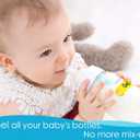 2 x Baby Bottle Labels for Daycare, Self-Laminating, Waterproof Write-On Name Labels, Assorted Sizes & Colors, Pack of 64 (Animal Friends)