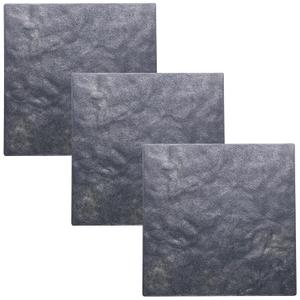 Sekcen 3 Pack Rubber Stepping Stones 15.75x15.75 Outdoor Garden Walkway Recycled Paving Stones Pavers for Walkways
