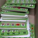 Regal Bingo - Shutter Slide Bingo Cards Only - 8 x 9 - 5-Ply Green Cardstock - Easy to Read - No Duplicates - Red Sliding Windows - Perfect for Large Groups, Bulk Purchasing