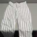 Champro Boys Triple Crown 2.0 Tapered Bottom Baseball Pants with Pinstripes (X-Large, White, Navy)