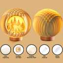 Light Up Easter lights with USB Charging for Tabletop, Paper Carving Easter Decorations indoor for Home, Easter Table Decor Lamp,Easter Gifts for Kids,Easter Basket Stuffers for Adult Boys Girls Teens