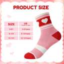 Jspupifip 6 Pairs Girls Crew Athletic Socks