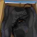 Men's Military Tactical Boots, 6" Waterproof Lightweight Combat Boots, Comfortable Non-slip Outdoor Desert Work Shoes (9, Black)