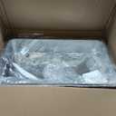 IKITCHEN Stainless Steel Cat Litter Box, Large Metal Litter Box for Cats, Never Absorbs Odors,Stain Free, Rustproof, Non Stick Smooth Surface, Anti-Slip Rubber Bottom, 23.5" L x 15.5" W x 4" H