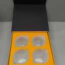 KANARS Old Fashioned Whiskey Glasses with Luxury Box - 10 Oz Rocks Barware For Scotch, Bourbon, Liquor and Cocktail Drinks - Set of 4 - Men Gift