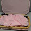 Lifewit 75L Slim Laundry Hamper with Lid, Narrow Laundry Basket with Removable Bag & Bamboo Handles, Fodable Thin Dirty Clothes Hamper for Laundry Collapsible Bin for Bathroom Bedroom Dorm, Pink