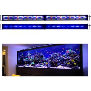 KZKR Upgraded Aquarium Light LED Full Spectrum 72-84 inch Hood Lamp for Freshwater Marine Plant 180-210 cm Multi-Color Decorations Fish Tank Light