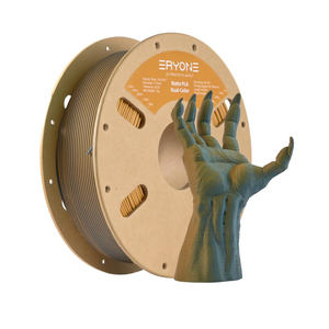 ERYONE Matte Dual Color 3D Printer PLA Filament 1.75 +/- 0.03mm, Matte Bicolor Filament PLA 1KG(2.2LBS) Spool, Dusty Blue&Mustard Yellow