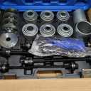 40Pcs Pull and Press Sleeve Kit, Bushing Press Kit for Most Engine Cars Vehicles, Universal Seal Bearing Bushing Removal Installation Tool Kit 4 Pulling Spindles with Nuts Case