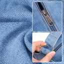 AOCINA Denim Purse Jean Tote Bag for Women Crossbody Shoulder Weekend Bags Denim Purses and Handbags for Women(E-delft Light Blue Small)