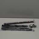 TEECK Shower Curtain Rod, 32-68 inch Adjustable Spring Tension Curtain Rod, Never Rust Anti-Slip Shower Curtain Rod for Bathroom, No Drilling, Never Collapse, Easy to Use, Black