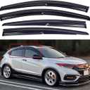 Window Visors Compatible with 2016-2022 Honda HRVRain Guards Sun Shields Window DeflectorTape-On Style4PCS