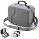 Large Carrying Case for Meta Quest 3/Quest 3S, Compatible with BOBOVR S3 Pro/Kiwi Design Battery Head Strap, Controllers & Accessories, Portable Hard Travel Case for Oculus Quest 3/3S Gray