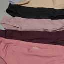 FINETOO 6 Pack Women’s Seamless Hipster Underwear No Show Panties Invisibles Briefs Soft Stretch Bikini Underwears M