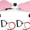 Waist Twister Machine Exercise, Ab Twist Board with 300 lbs Weight Capacity, Abs Workout for Slim Waist and Core Ab Exercise, Noiseless Home Gym Equipment for Women Men(Pink)