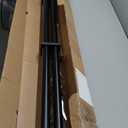 Room/Dividers/Now 108"-168" Hanging Curtain Rod with Brackets, Black - Ceiling Mount Curtain Rods Set for Windows, Doors, Dividers - 1-inch Diameter Adjustable Ceiling Wall Mount Hanging Rods