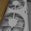 shinic Twin Window Fan with 9-Inch Blades Reversible Airflow, 3 Speeds, Thermostat Control, Fits 23.8"-37" Windows, Window Exchaust Fans for Home Bedroom, ETL Certified, 23.8"W x 4.0"D x 12.2"H