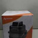 4-in-1 Portable Glass Air Fryer, 140400F Precise Heat, Max Crisp Technology, 4.2QT & 1.6QT Dual Containers with Lids, Freezer & Dishwasher Safe, Bake, Recrisp, Air Fry (Grey)