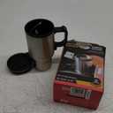 12V Car Heating Cup Car Heated Mug, 450ml Stainless Steel Travel Electric Coffee Cup 14oz. Insulated Heated Preservation Mug