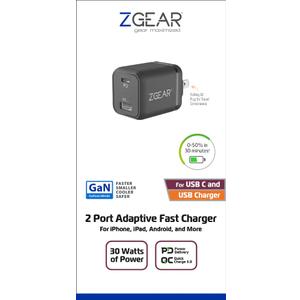 ZGEAR WALL USB C 30W PD& USB 2.4A