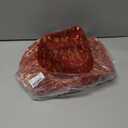 Christmas Cowgirl Santa Hat Glitter Cowboy Hat Party Hat with Star Snowflake for Men and Women for Christmas Party