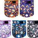 5 Pack Washable Female Dog Diapers,Reusable Diaper for Doggie,Highly Absorbent Dog Diaper,Adjustable Leakproof Puppy Diapers Skirt for Heat,Incontinence,Period Doggy Nappies (S(Newborn-11.5"Waist), Cartoon Animal)