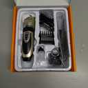 oneisall Dog Clipper Low Noise, Dog Grooming Kit with Rechargeable, Pet Shaver Cordless Electric Quiet Hair Clipper Set for Dogs Cats PetsGold