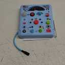 Busy Board Montessori Toys for Toddler 1 2 3 4 Year Old with 13 LED Lights, Sensory Toys Educational Learning for Toddlers 1-3, Activity Travel Toy Gifts for 1+ Year Old Boys and Girls