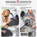 Yimobra Bathroom Rugs Non Slip Washable 32x20 Inch - Ultra Soft Absorbent Chenille Bath Mat, Quick Dry Shaggy Floor Carpet for Tub Shower, Dark Gray Home Decor Accessories