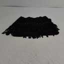 SweatyRocks Women's Suede Fringe Sexy Cowgirl Skirts Country Concert Outfit Western High Waisted Skirt (Large, Black)