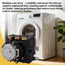 WE04X25280 Dryer Timer Replacement for GE Hotpoint Dryer, Replacement Part Replaces TMD1EM35 - WE04X25280,Fits GTD33EASK0WW GTX22EASK0WW HTX21EASK0WW Performance-Upgraded Dryer Timer