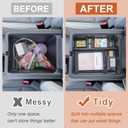 PIMCAR 3-Piece Center Console Organizer Set for 2023-2026 Honda Pilot, 2024-2026 Honda Passport/Ridgeline Accessories, Armrest Hidden Storage Box & Divider ABS Material Interior Accessories